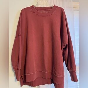 Aerie sweatshirt/tunic, maroon, size large